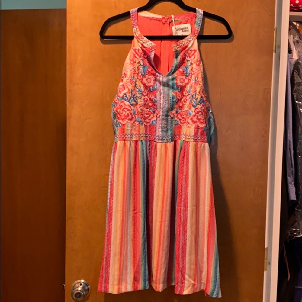 Crochet Trim Dress